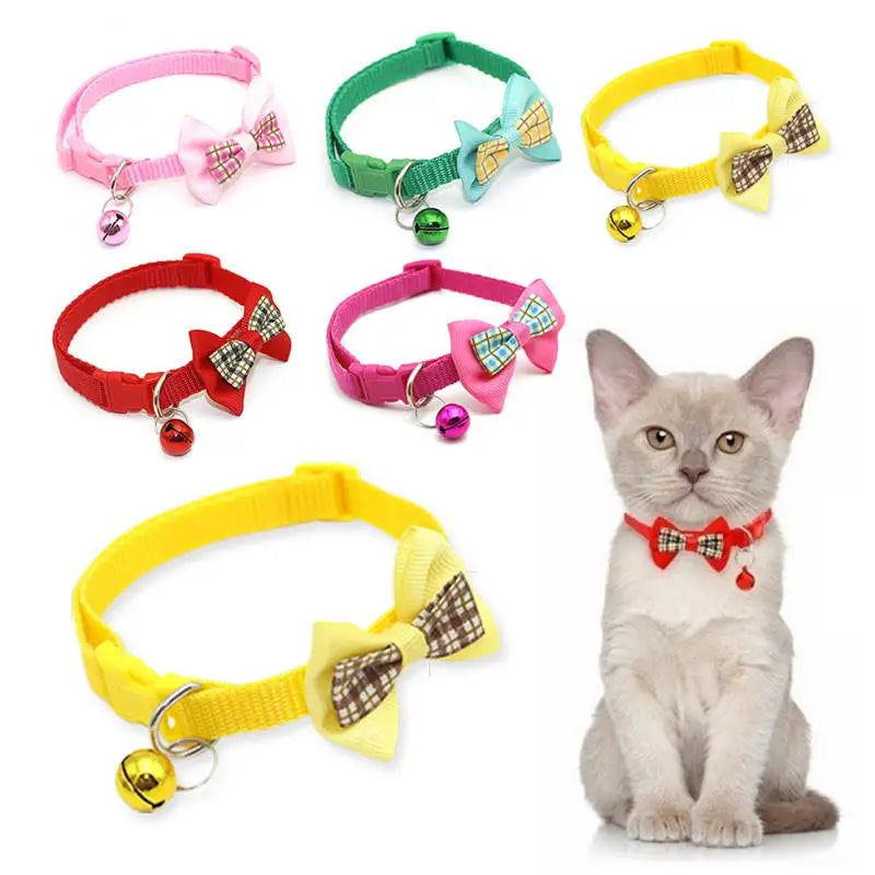 Pet Bow Bell Collars