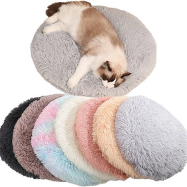 Soft Plush Round Cat Bed