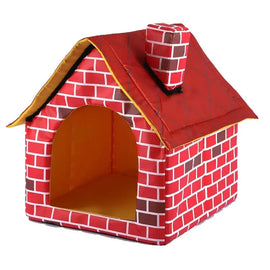 Portable Red Brick Pet Dog House