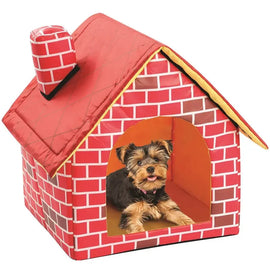 Portable Red Brick Pet Dog House