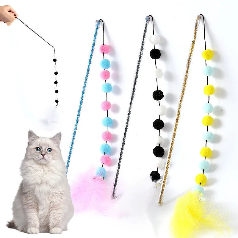 Interactive Feather Cat Toys