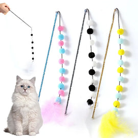 Interactive Feather Cat Toys